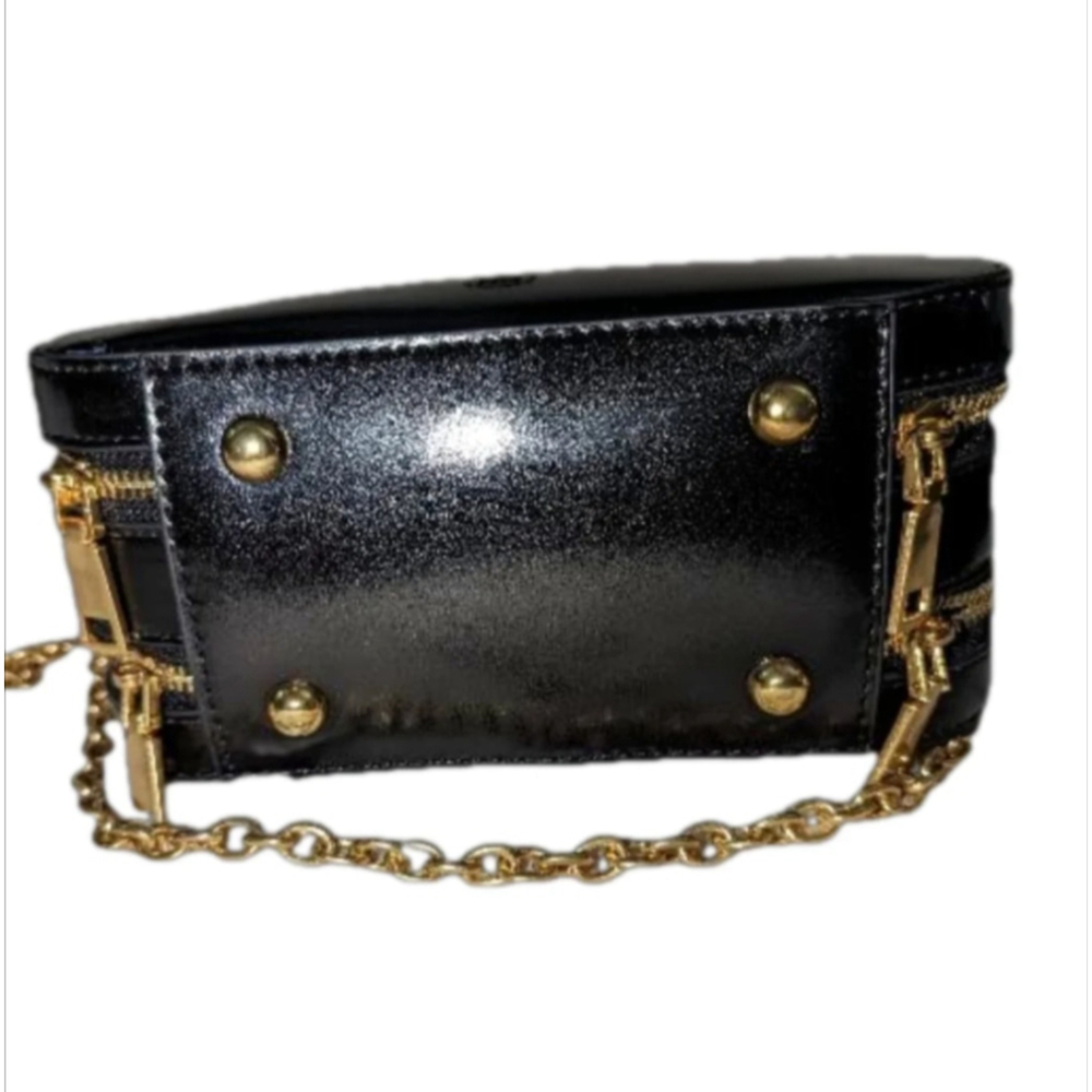 Bolvaint Small Black Purse Gold Chain Strap Shoulder Bag Kentucky Derby Style - Picture 6 of 12